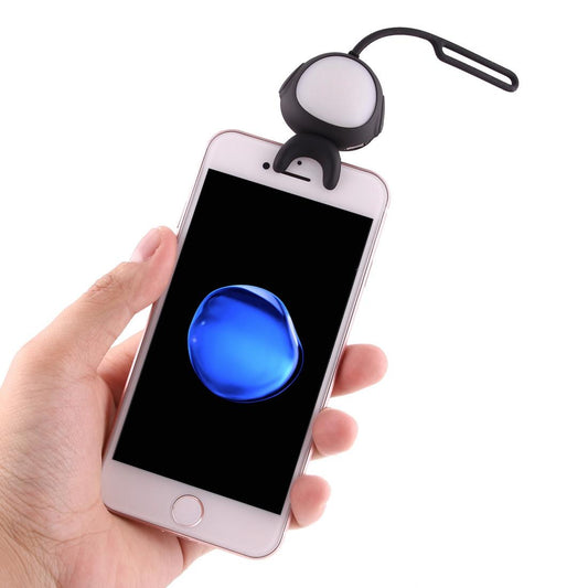 Self-Lighting Smart Phone Hook For Iphone Galaxy Huawei Xiaomi Lg Htc - Black-1902560197512138754