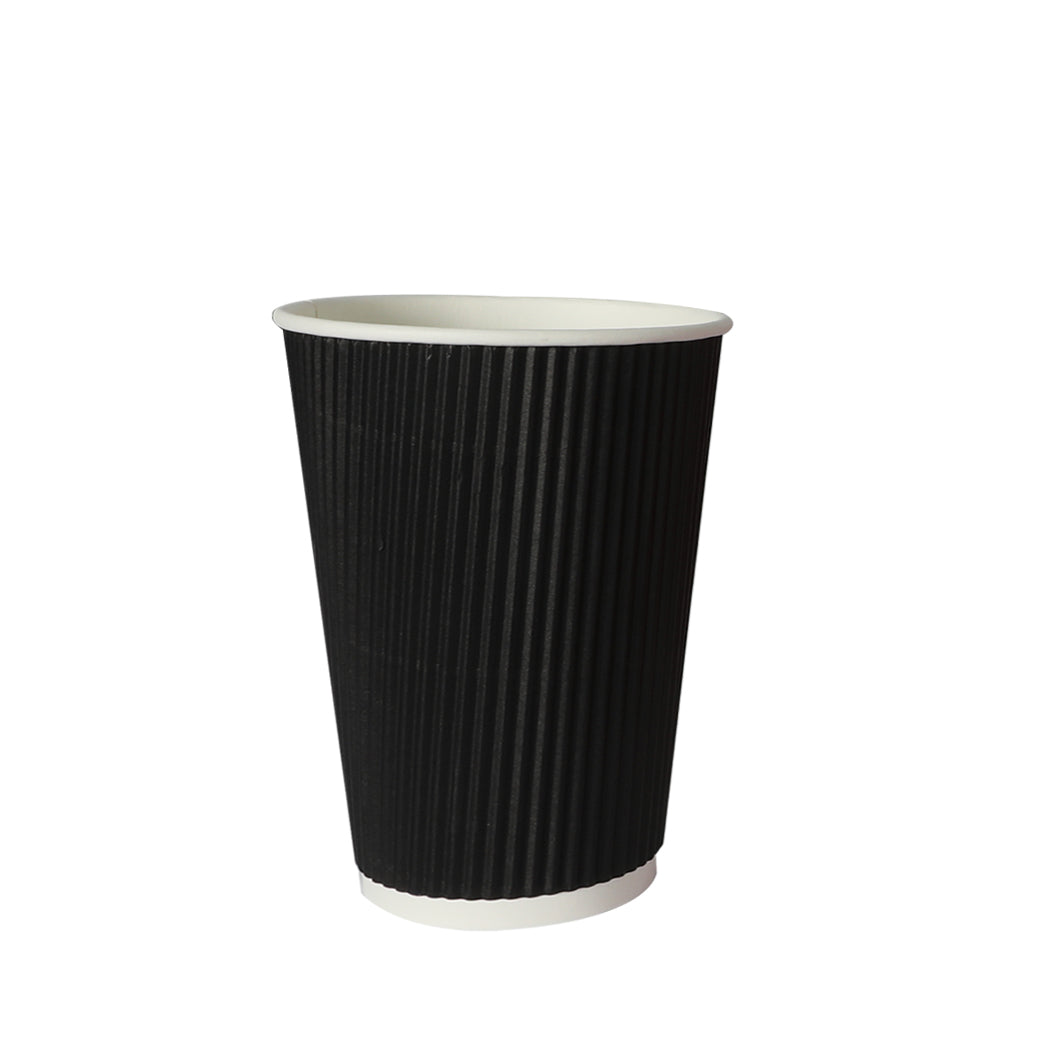 200 Pcs 16oz Disposable Takeaway Coffee Black-1864183141749624833