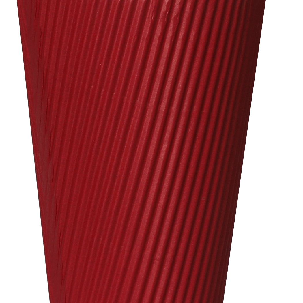 100 Pcs 8oz Disposable Takeaway Coffee Red-1864183138306101251