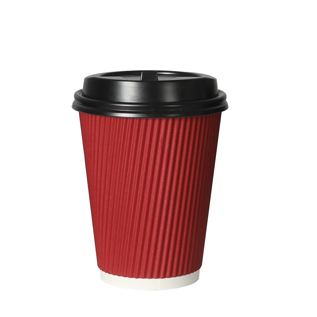 200 Pcs 16oz Disposable Takeaway Coffee Red-1864183141913202688