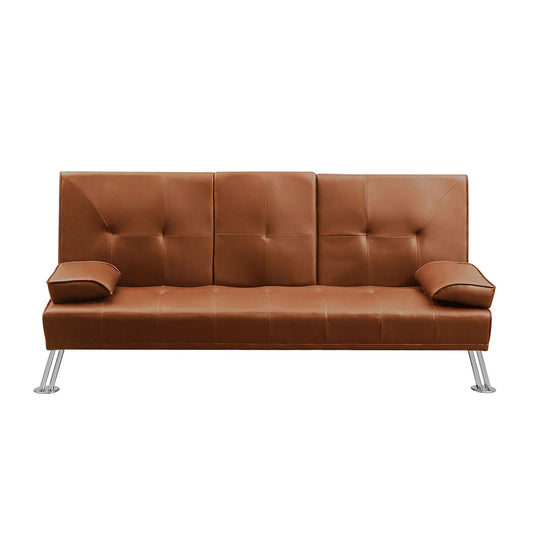 Levede Sofa Bed Adjustable Recliner Brown-1864183319319678977