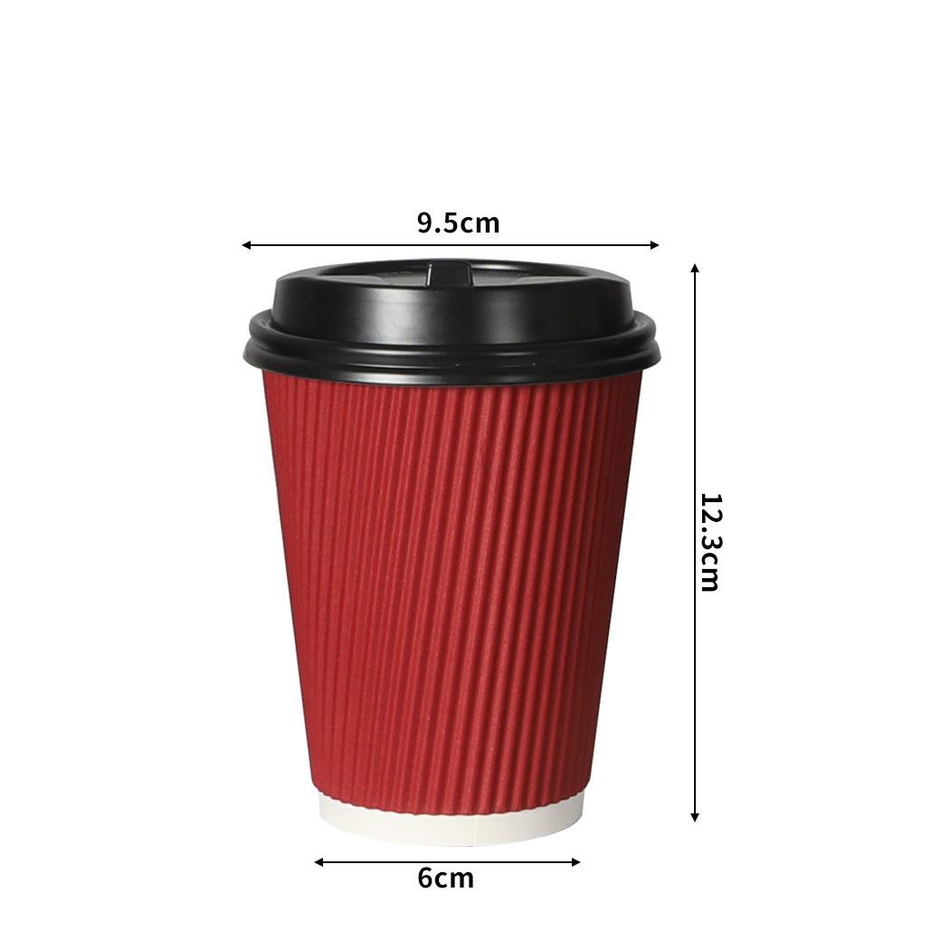 200 Pcs 16oz Disposable Takeaway Coffee Red-1864183141913202690
