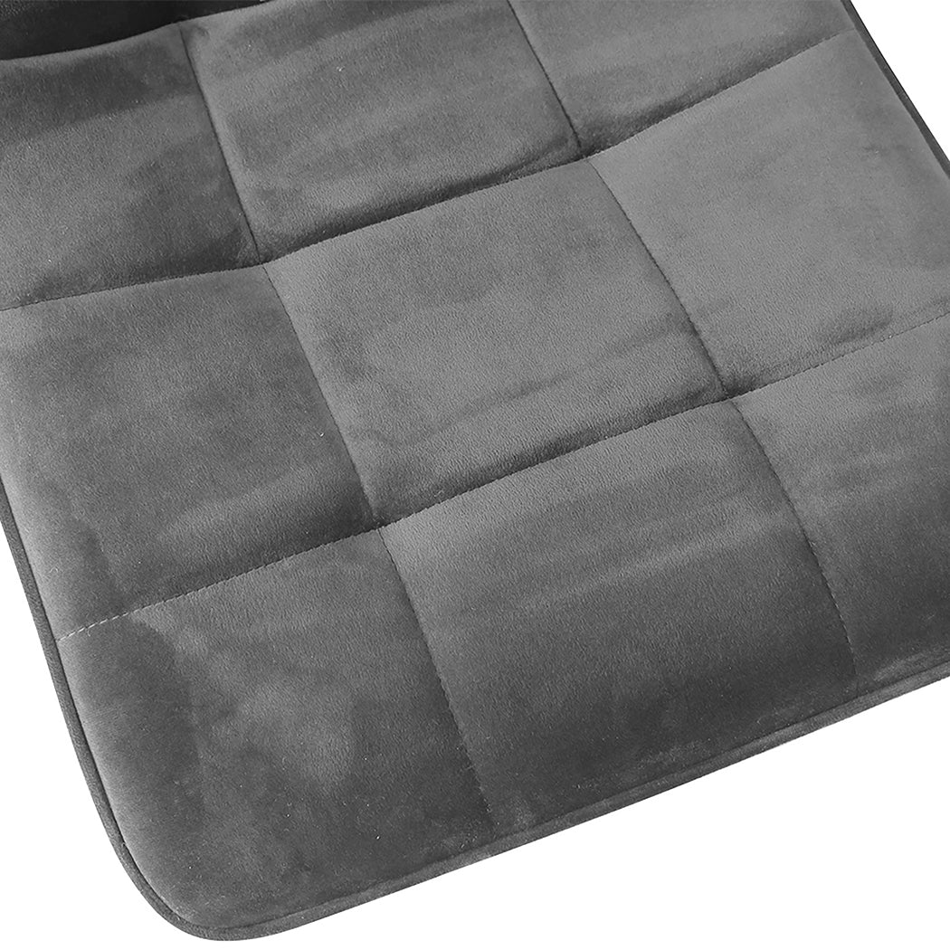 Levede 4x Dining Chairs Kitchen Velvet Grey-1886651050392424452